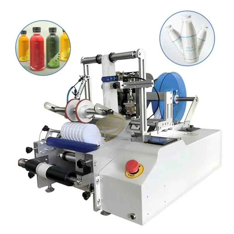 Semi Automatic Manual Professionnelle Print a Sticker Small Label Machine Applicator for Round Water Bottle