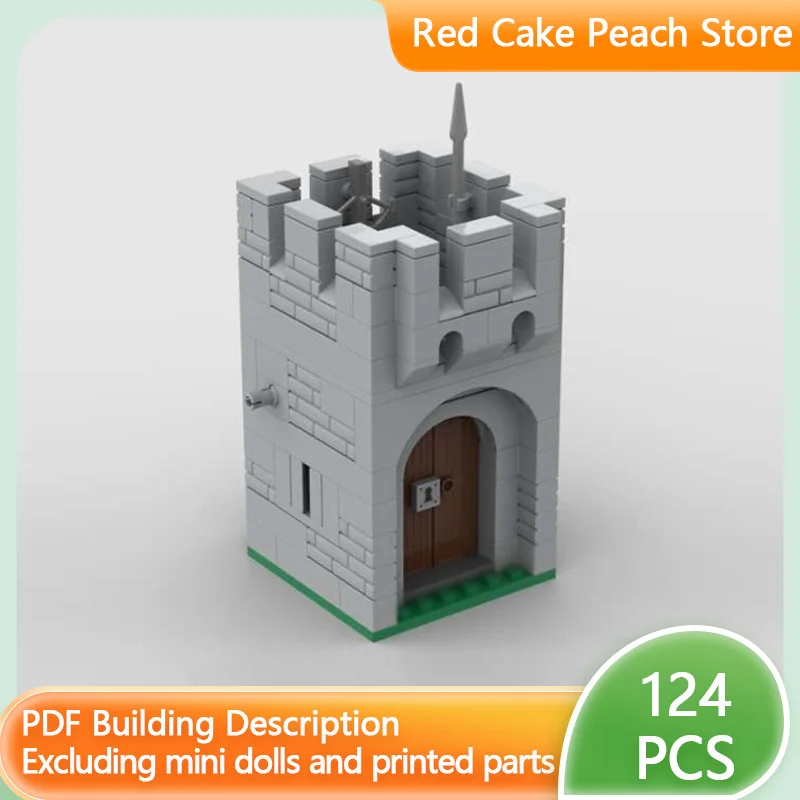 

Модель средневекового замка MOC, конструктор из строительных блоков, модульная технология, детские праздничные подарки, игрушки для сборки