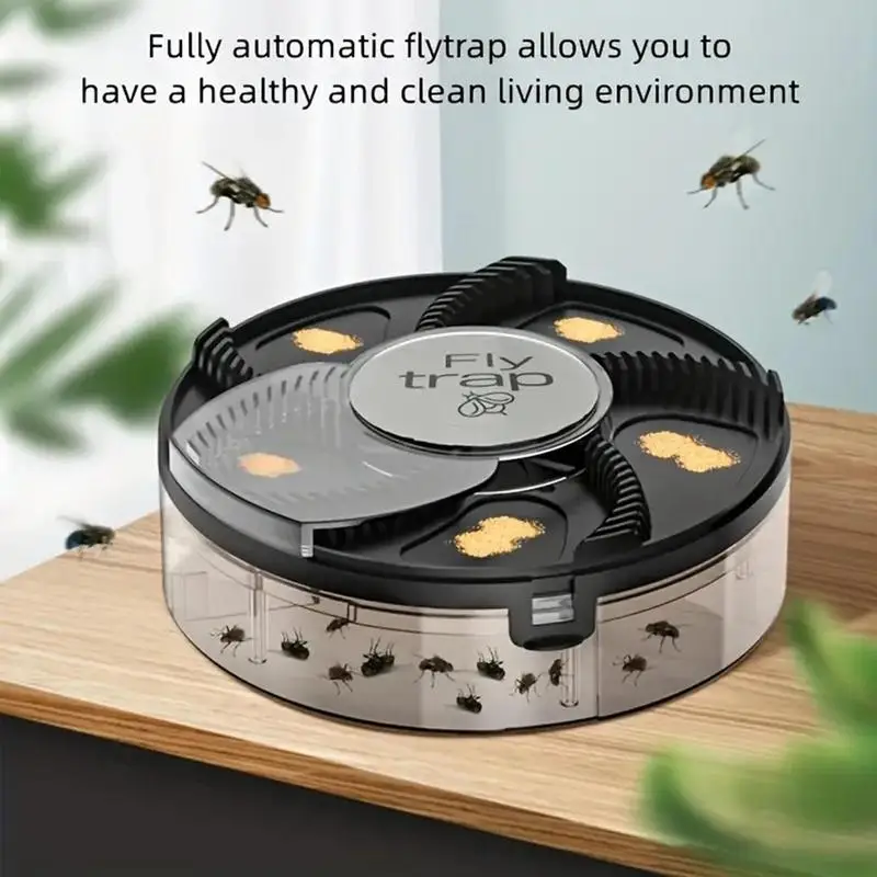 1200mAh Automatic Fly Catcher USB Rechargeable Plug-In Physical Fly Catch Kitchen Flytraps Quiet Pests Catcher Insect