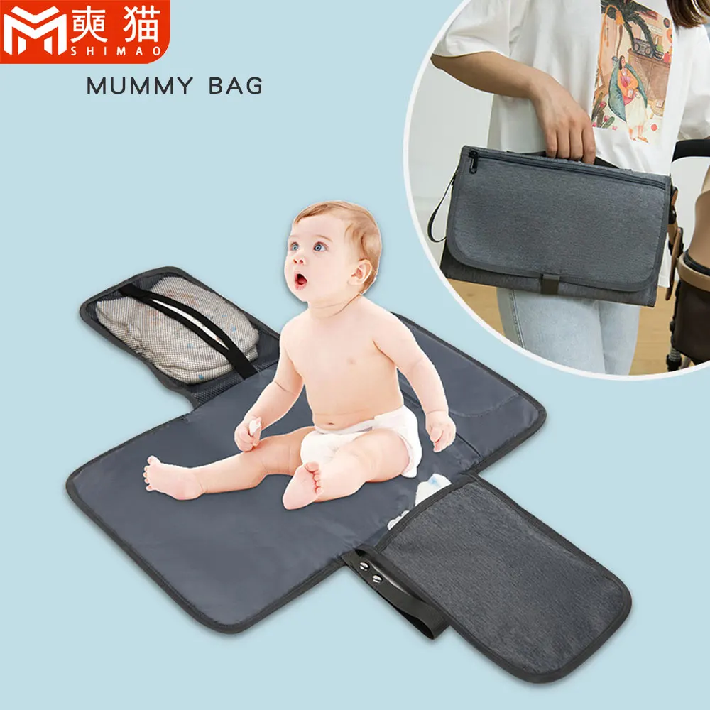 Sac pliant Portable mère femme voyage en plein air imperméable matelas à langer cadeaux multifonctionnel bébé couche organiser sac