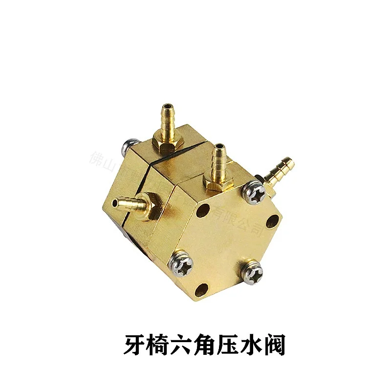 Dentals Unit Hexagonal Water Pressure Control Valve Dentals Chair Single Air Water Control Valve Chair Replacement Spare Parts