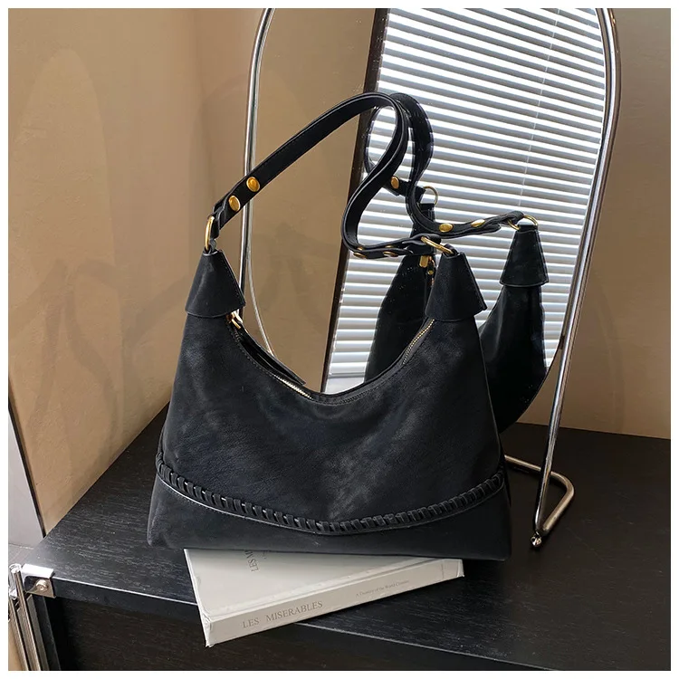 

2025 French Style Dumpling Bag, Niche Top Handle Purse for Women, Autumn Winter Shoulder Crossbody, Minimalist Day to Night Tote