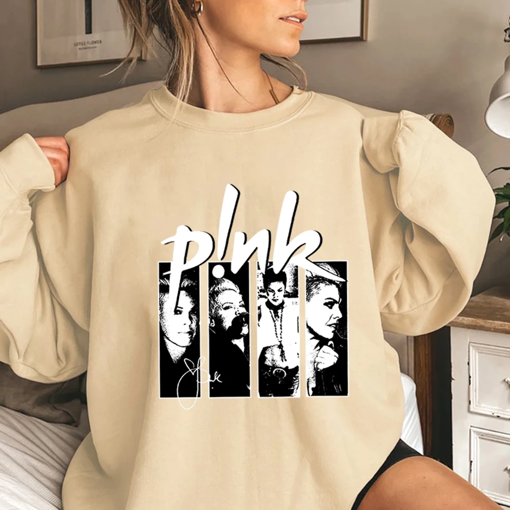 Summer Carnival 2024 Tour Sweatshirts P!nk Pink Singer Hoodies Merchandise Trustfall Album Concert Tops Oversized (Us Size)