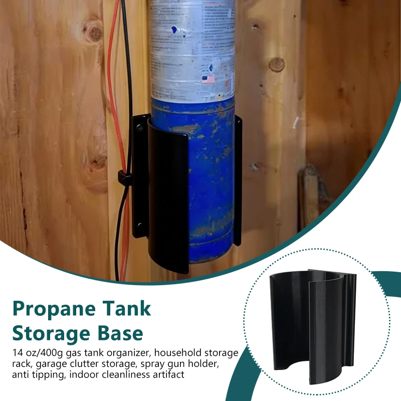 

For 14oz/400g Propane Tank Storage Base RV Anti-Tipping Gas Tank Sorting Rack Spray Lamp Tank Fixing Seat Garage Organizer