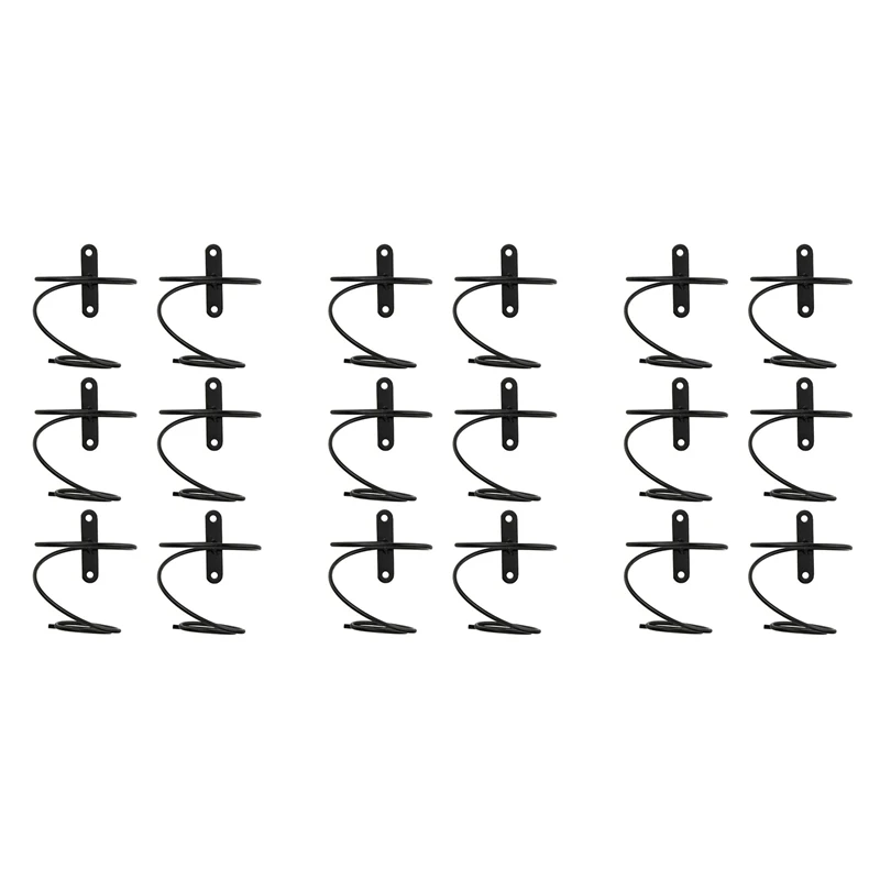 

Упаковка из 18 настенных винных стеллажей-винная лампа с винтами, металлическая подвесная Винная стойка-Органайзер