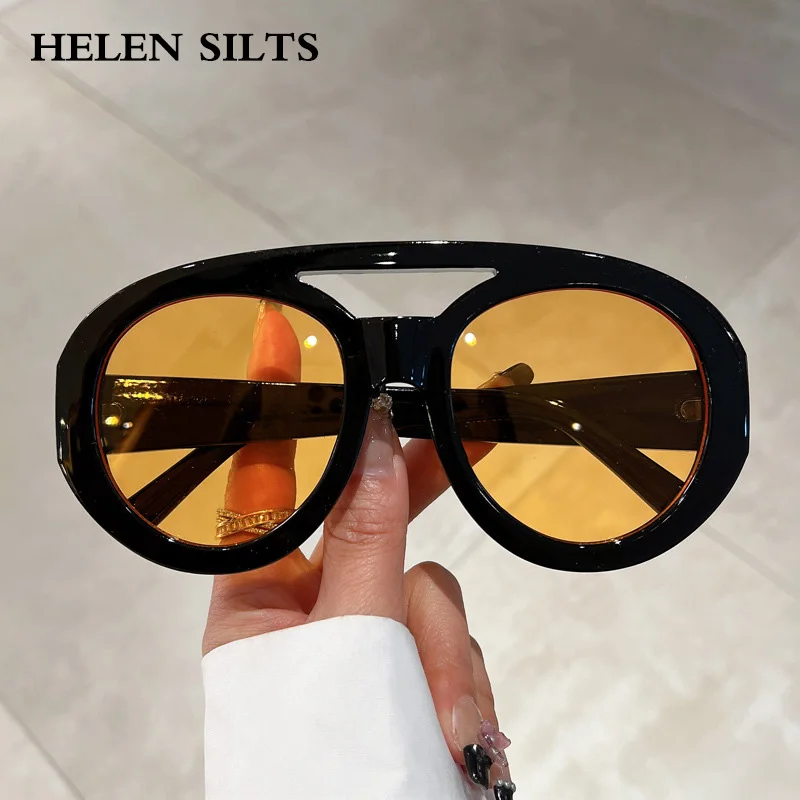 

Luxury New Round Sunglasses Women Fashion Big Frame Punk Shades UV400 Men Sun Glasses Female Eyewear