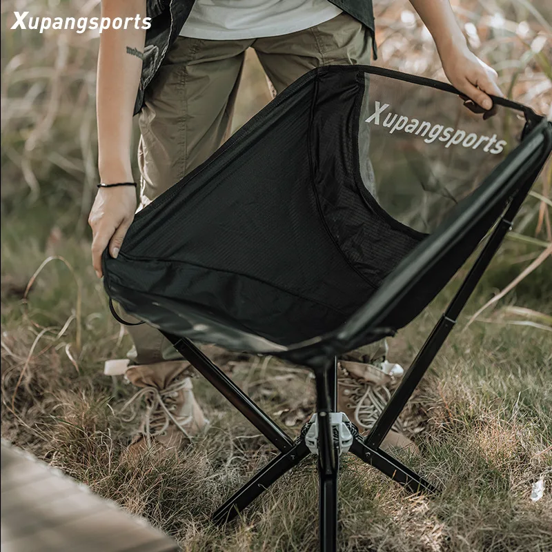 

Puffy Moon Chair Ultra Light Aluminum Alloy Kermit Beach Outdoor Folding Portable Lazy Backrest Camping Chair