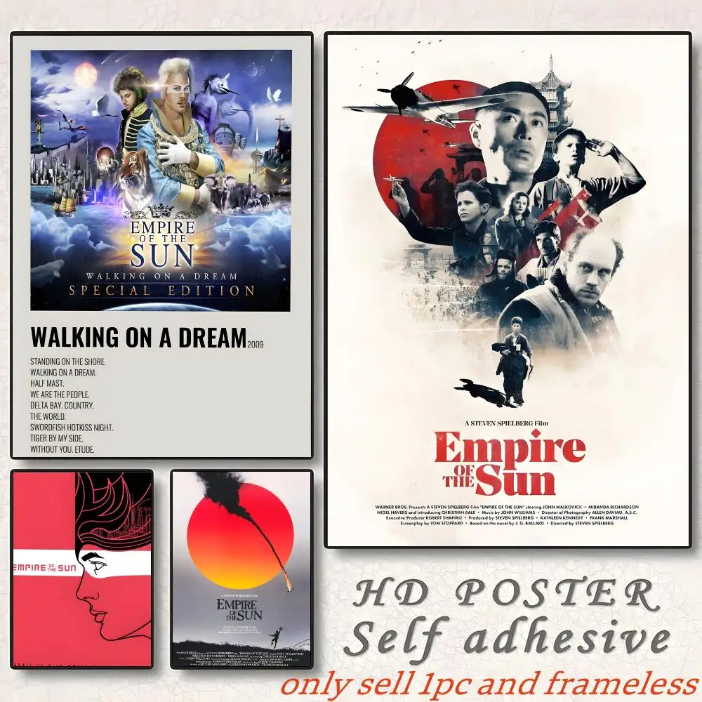 Coming-of-age War movies E-Empire of the Sun Poster Home Living Bed Room Bar Hallway Sticky Wall Art Printing Aesthetic Decor