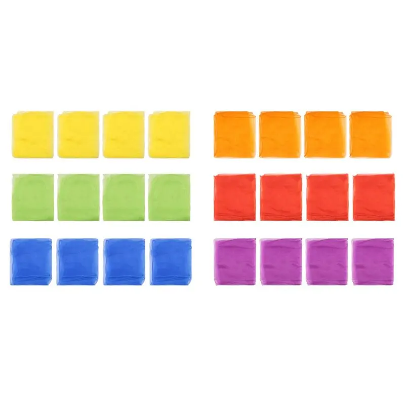 YSUN-48 Piezas de Pañuelos de Malabares para Niños, Pañuelos de Música y Danza, Pañuelos Coloridos, Pañuelos de Movimiento, Pañuelos de Ritmo para Niños