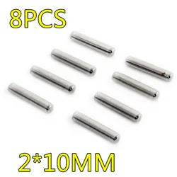 8 pz acciaio 2x10mm asse perni trasversali ruota esagonale fit 1:10 Tamiya TRAXXAS AXIAL HPI HBX per RC Model Cars HSP 08027