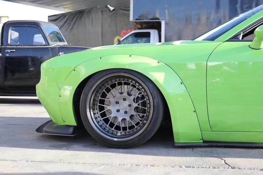 

JCYECF FRP материал PU колесная арка полоска для бровей автомобиля планки для моделирования колес для Dodge Challenger