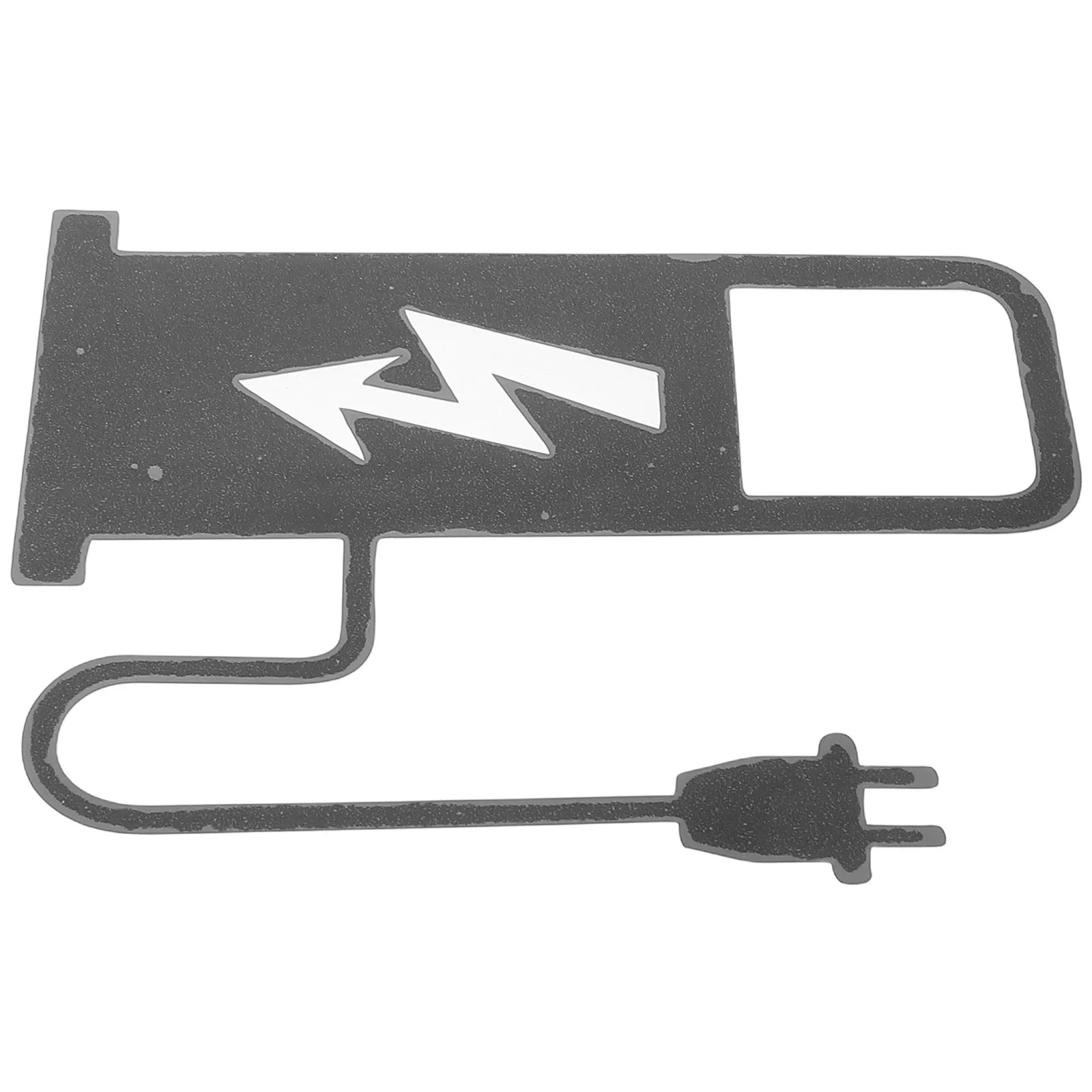 Charging Vehicle Decal Car Reminder Sticker Oil Cap Sign Plastic Waterproof Easy Apply Ev Charging Station Identifier Decorative