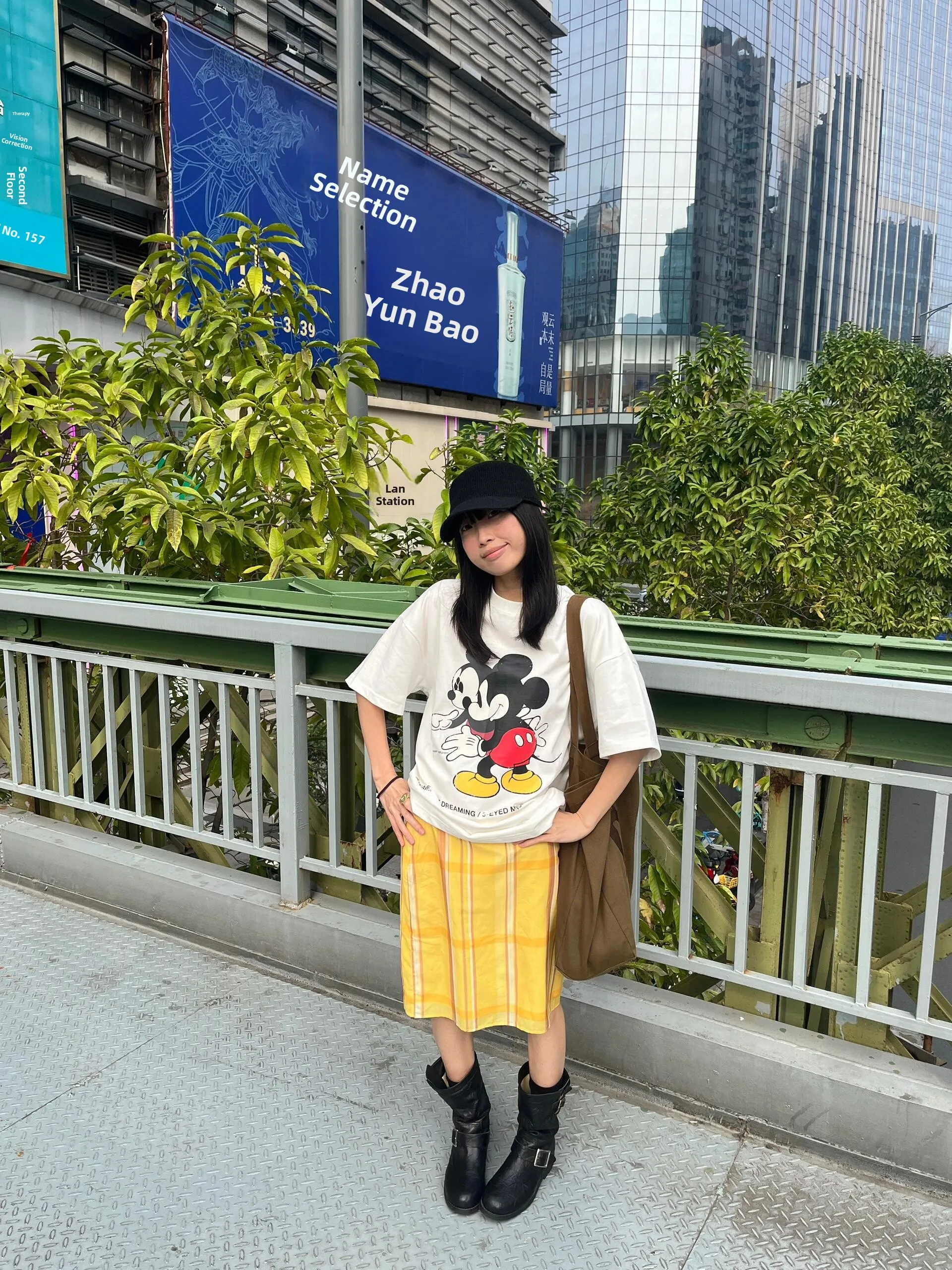 American Retro Lemon Yellow Plaid Half Skirt Women's Spring Summer New Double Layer Lyocell Straight One Step Midi Skirt