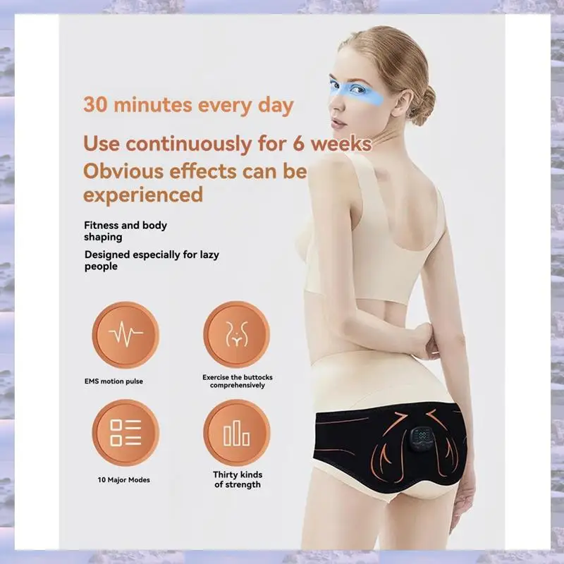 

2025-Electric Hips Trainer Butt Muscle Stimulator Fitness Weight Loss Buttocks Lifting USB Rechargable Muscle Toner