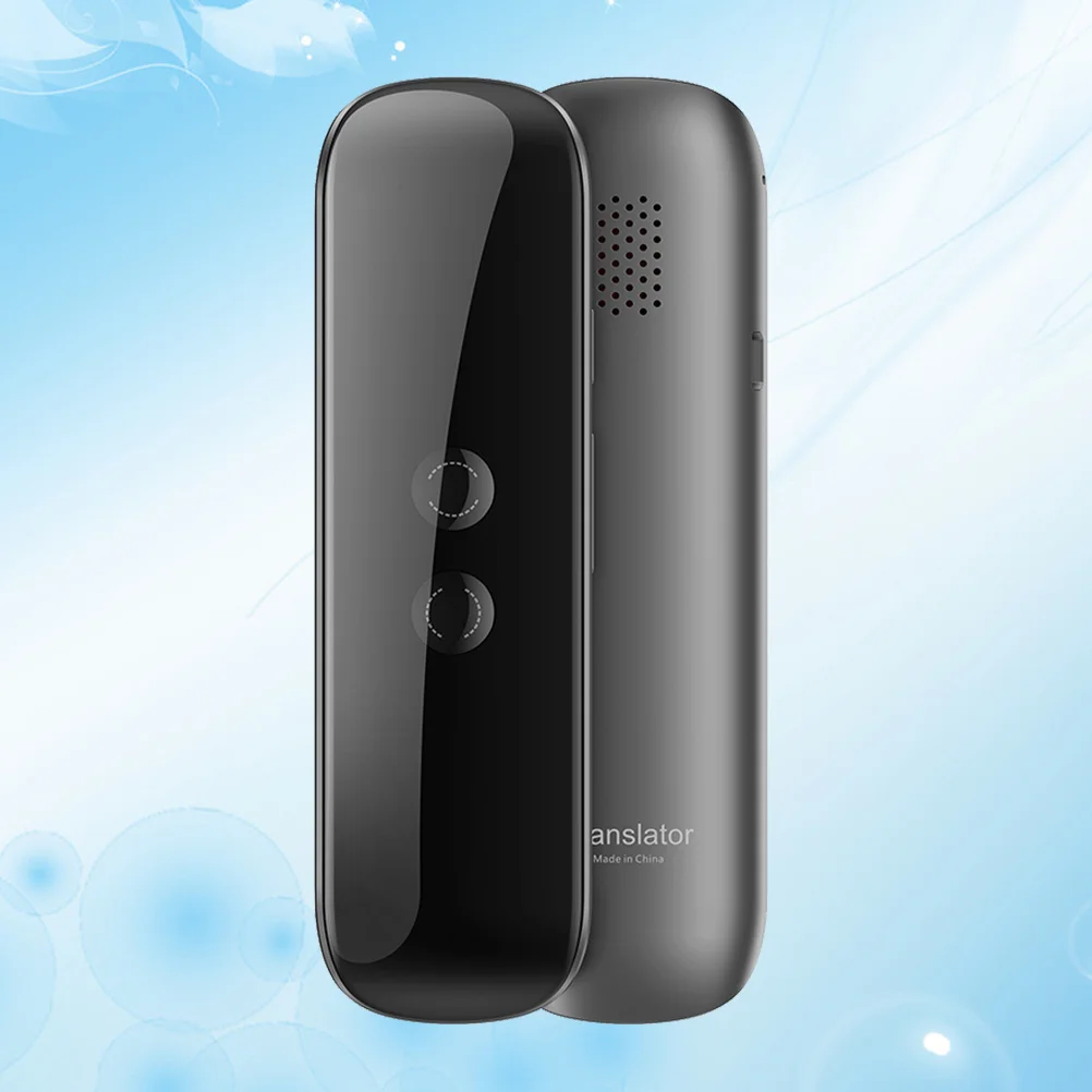 

Translator Real Time Speech Interactive Translation Device Black Portable Wireless For Travel