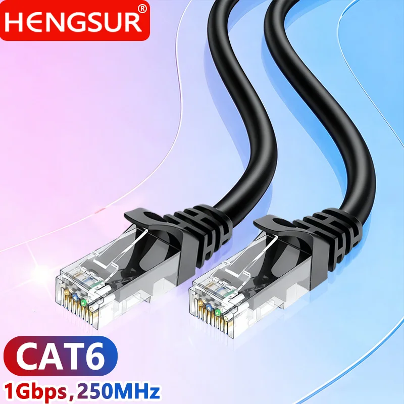 Кабель Ethernet Cat6 круглого сечения 26AWG, высокоскоростной, 500 МГц, 10 Гбит/с, для LED-экранов, игровых ПК, центров обработки данных, серверных комнат