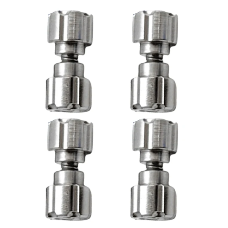 4pcs Alloy Pusher Disc Folder Pusher Button Lock Screw Closing Screw Dropship