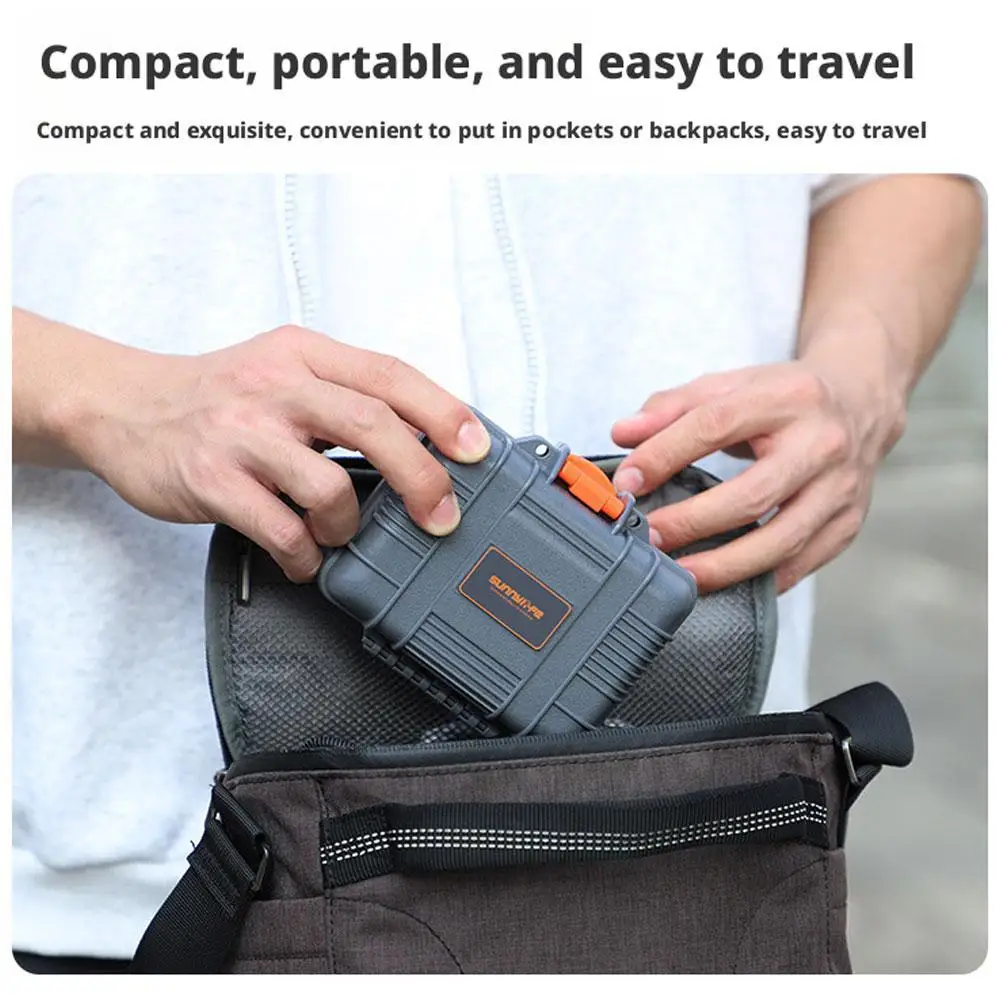   ل dji Osmo Action 6 صندوق تخزين بقشرة صلبة مقاوم للصدمات حقيبة حمل مقاومة للماء واقية للسفر في الهواء الطلق حقيبة محمولة محمولة