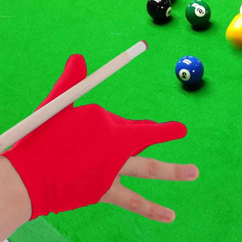 Gants de billard professionnels à doigts ouverts, gants de billard portables, élasticité légère, sports de queue de billard, 2 pièces