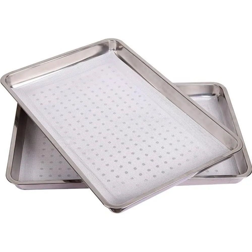 Square Silicone Dehydrator Sheets Non-Stick Thickened Food Fruit Dryer Mats Reusable Steamer Mesh Pad Sheet Baking Accessories