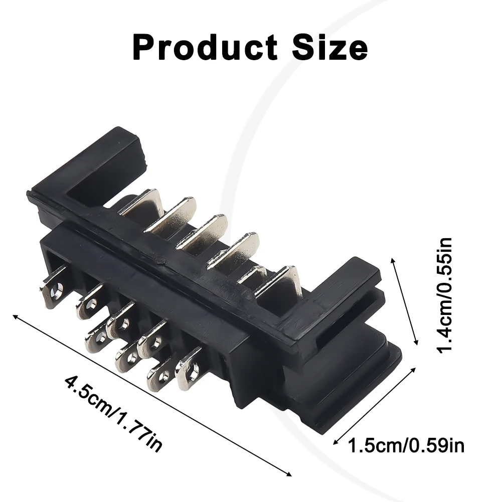 Li-Ion Battery Charger Connector Terminal Bracket For Dawalt DCB118 14.4V 18V Charger USB Adapter PCB Black  Connector Terminal