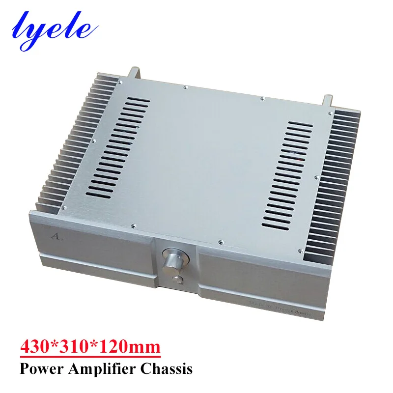 430*310*120mm All-aluminum Power Amplifier Chassis with Heat Sink Diy Audio Amplifier Case Shell