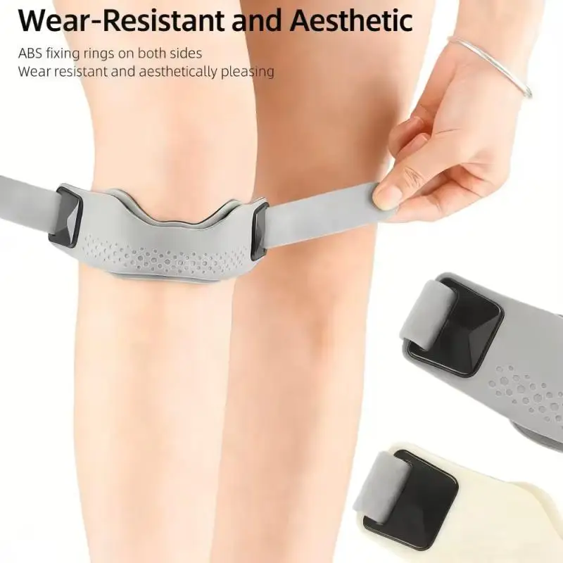 1/2Pcs Silicone Patellar Tendon Support Strap Adjustable Knee Support Pads for Men Women Sports Running Tennis Jumpers Knee