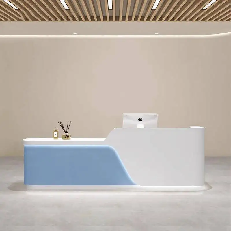 Reception Beauty Salon Desks Accessories Modern Reception Desk Decorations Escritorio De Recepcion Commercial Furniture