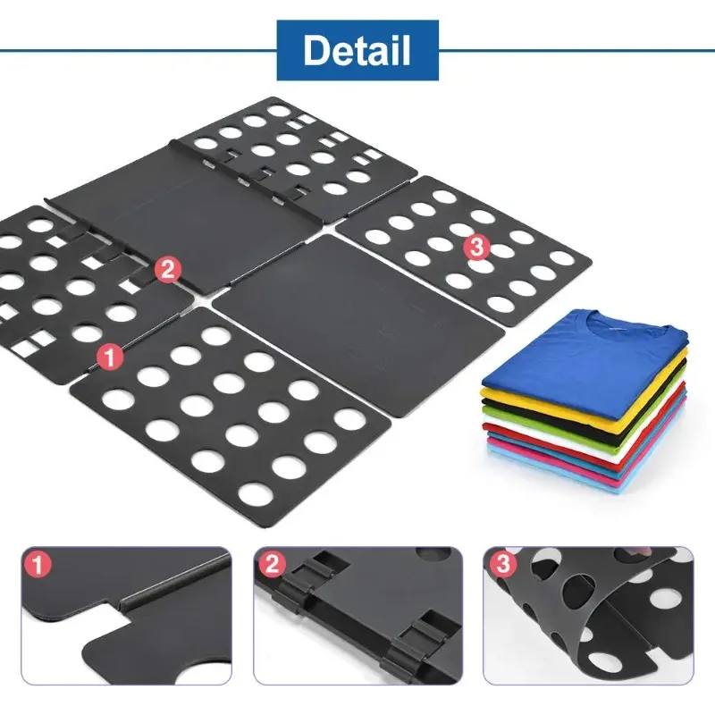 Plastic Clothes Folding Board T shirt Laundry Folder Easy Fast Garment Organizer For Kids Children And Adults