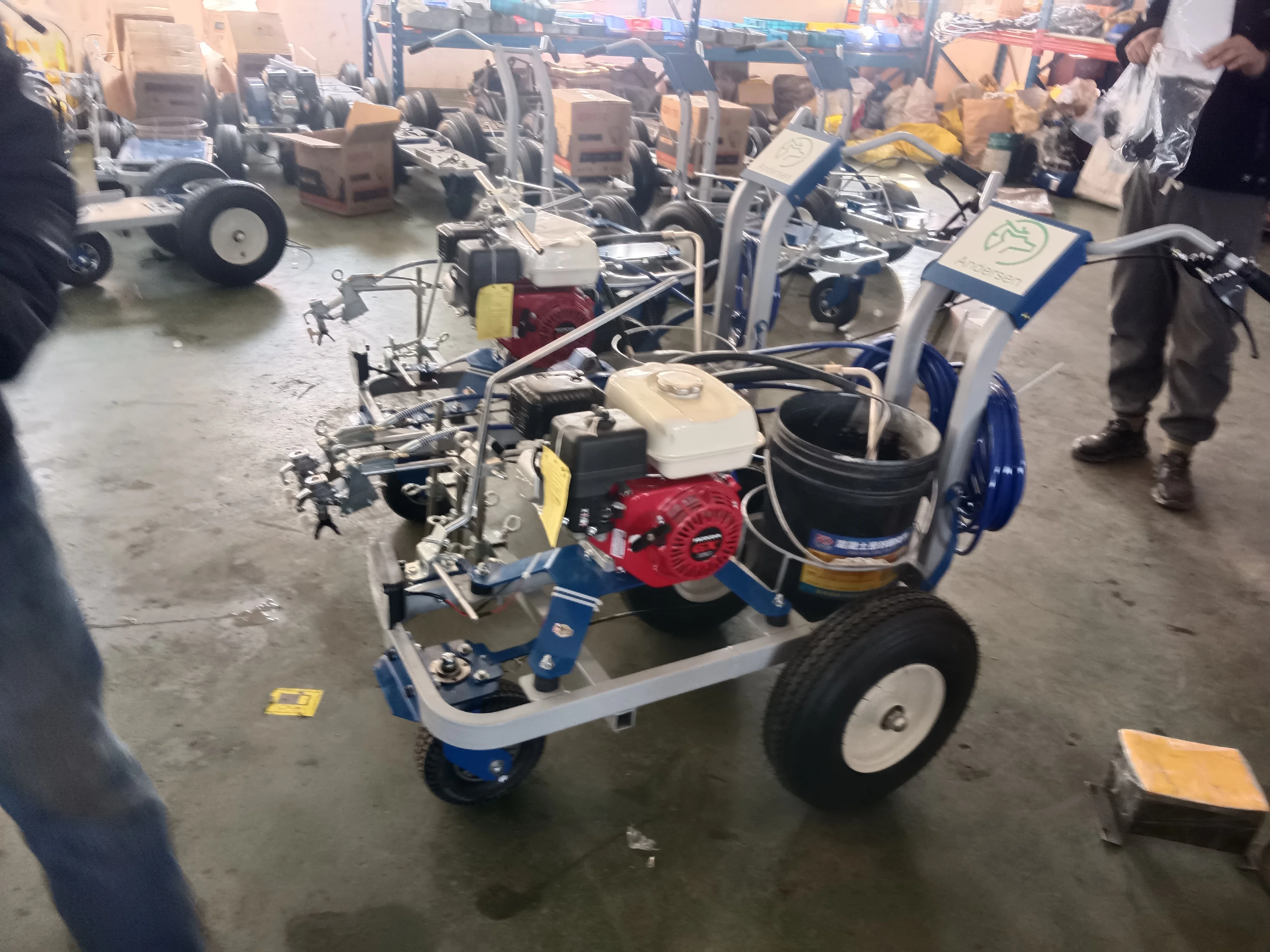 Picture 6: Soccer Field Road Line Equipment Versatile and Easy to Maintain New Road Marking Machine with Reliable Pump and Engine