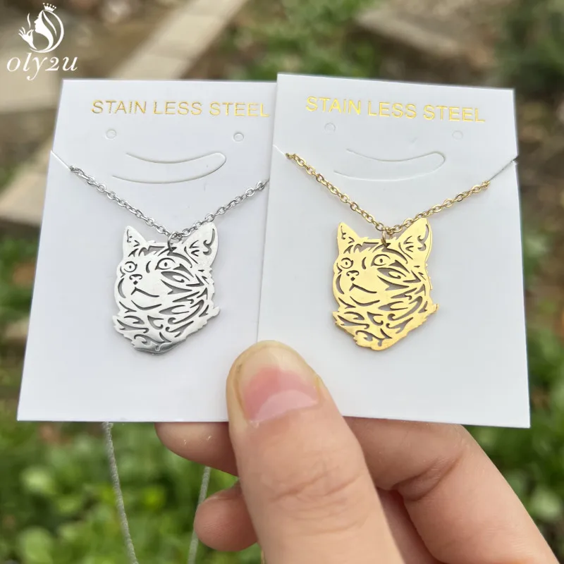 Ожерелье женское из нержавеющей стали в виде животного