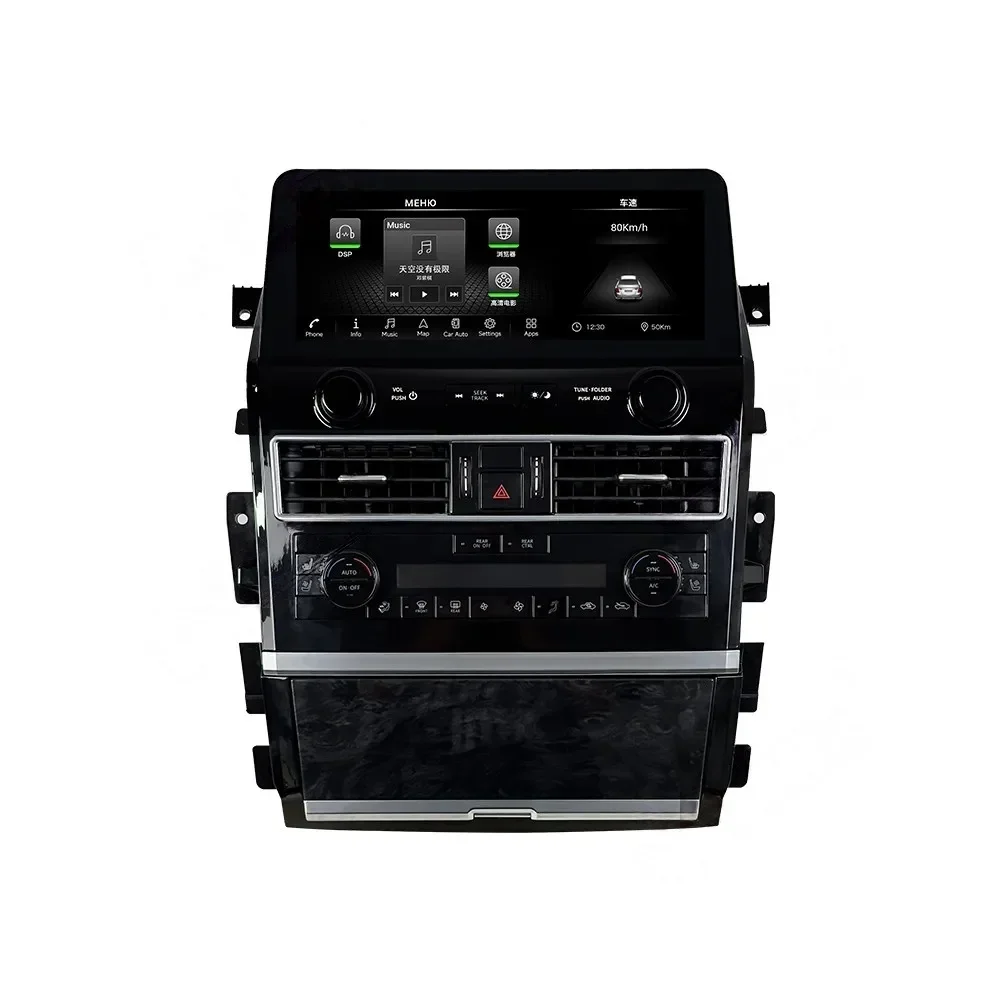 

12,3-дюймовый Android-плеер для Nissan Patrol Y62 2012-2019 с беспроводным CarPlay, мультимедийный проигрыватель Qualcomm, беспроводная стереосистема с навигацией.