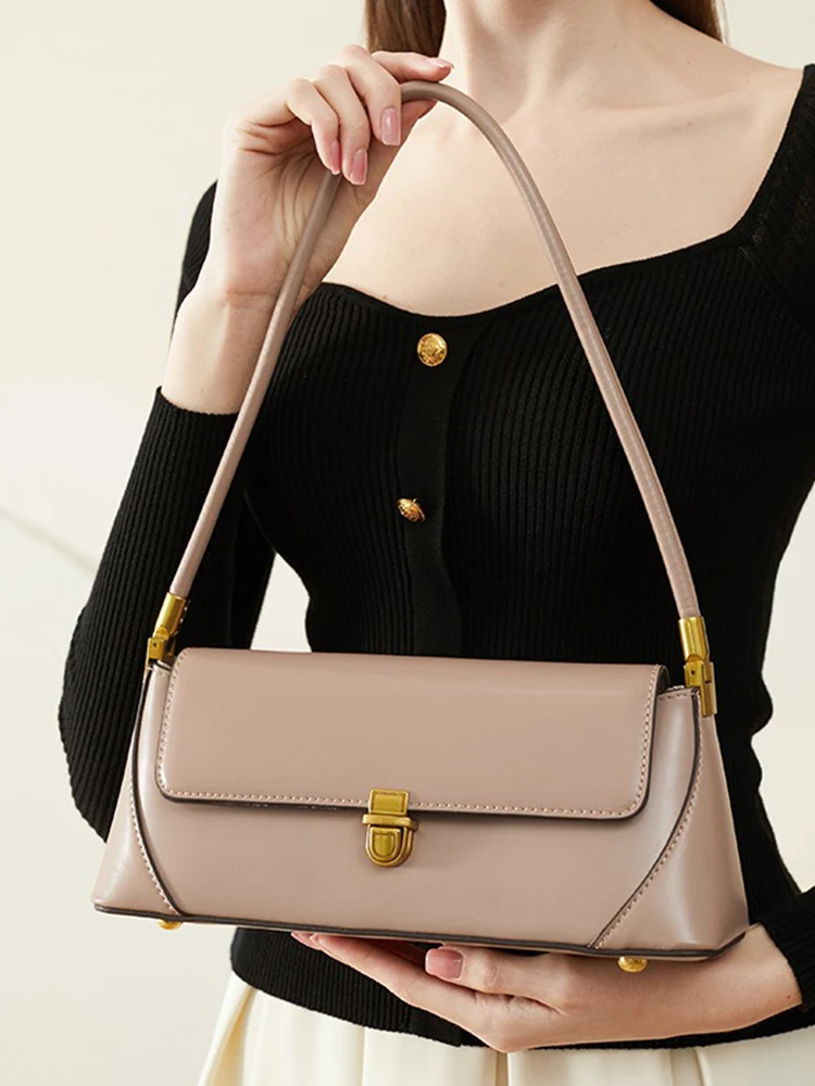 Zency Fashion Designer Handbags Women Leather Shoulder Bag French Style
