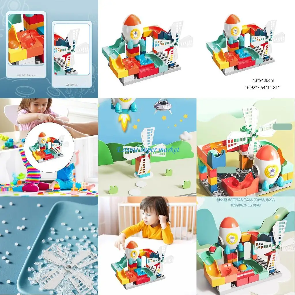 090bキッズスタッキングビルディングブロックセットクラシックな大きなブロックステムおもちゃ教育プレイセット男の子の女の子のための感覚おもちゃ