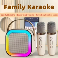 Popular Bluetooth speaker with microphone K12 Bluetooth speaker microphone integrated outdoor live broadcast home karaoke