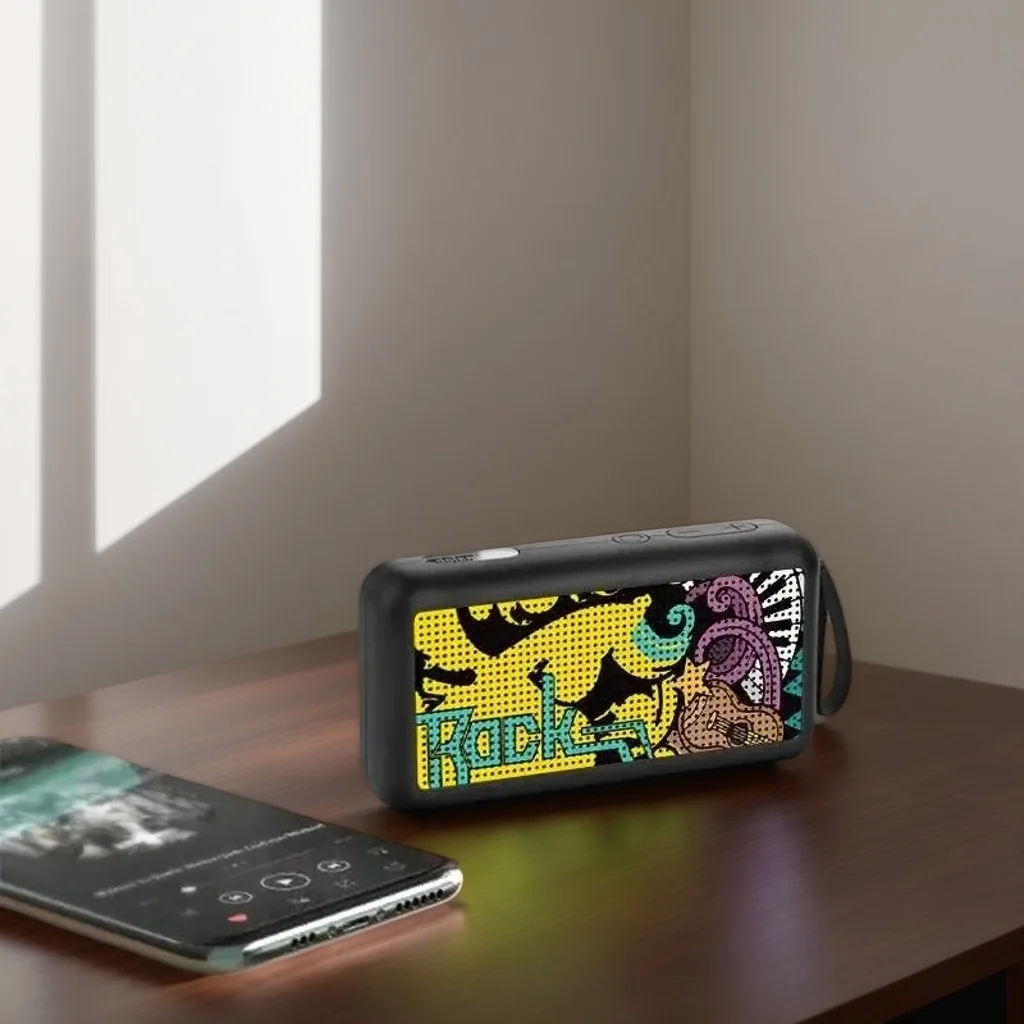 

1 Wireless Speaker - Portable Mini Column Stereo Music Player 5W Mini Wireless Speaker Outdoor Portable Subwoofer