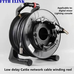 Cable Drum 50mm Low Delay Cat6e Network Cable, PCD380, PCD310, 235 Winding Reel Digital Mixer Cable Car 60m,30m,70m, 80m, 100m