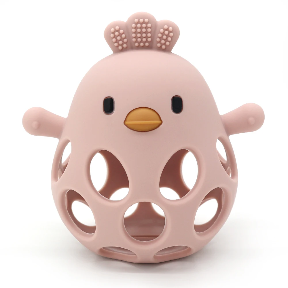 Kleur Kids 1PCS Siliconen Baby Bijtring Handschoenen BPA Gratis Kauwbare Wanten Anti Bijten Hand Protector Baby Tandjes Speelgoed