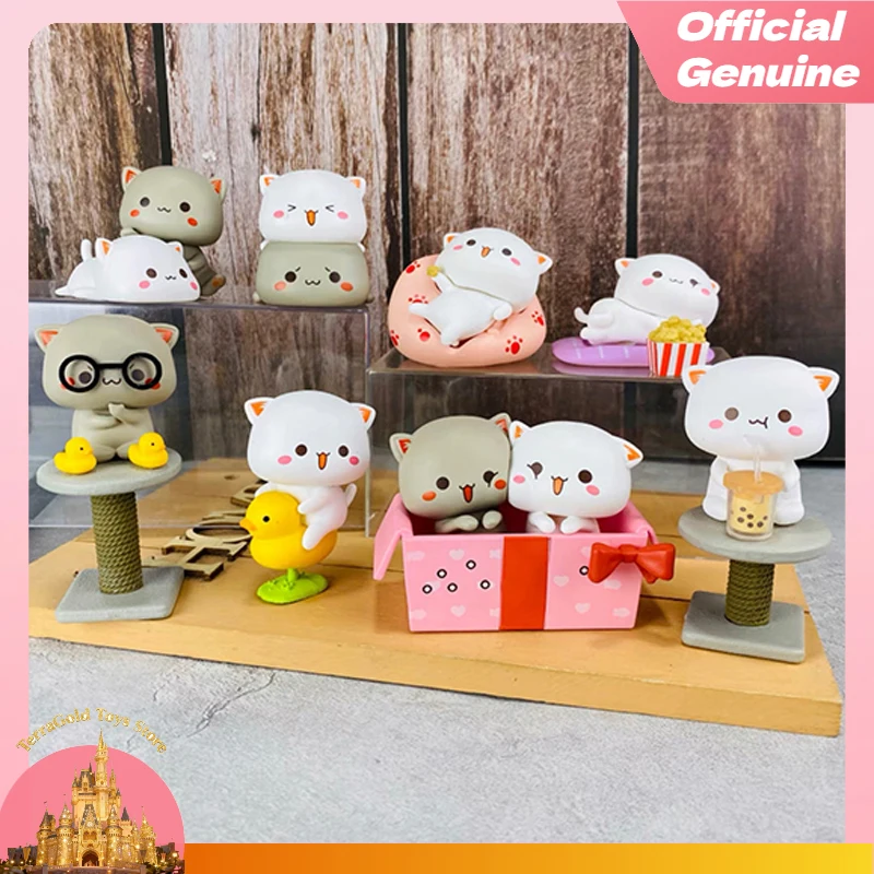 

New Genuine Mitao Cat Season 2 Blind Box Toys Surprise Figures Cartoon Cute Doll Collect Model Random Box Mystery Children Gifts