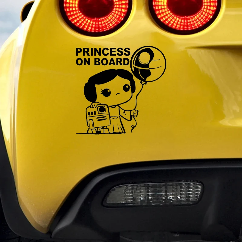 Baby Princess On Board Vinyl Car Stickers Creative Decals for Car Motorcycle Cute Vehicle Decor Accessories view 4