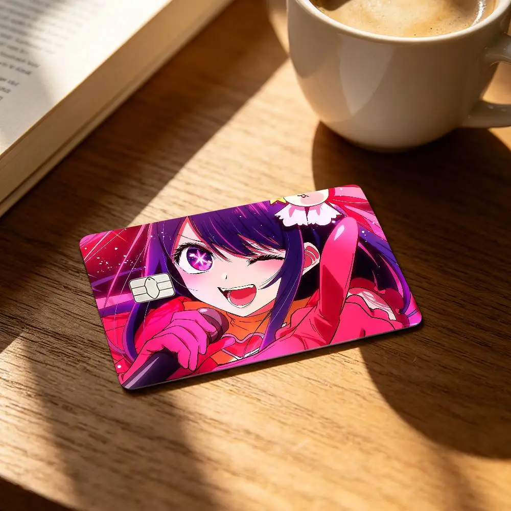 Anime O-Oshi No-K-KoO Card Stickers Credit Card DIY Card Protector Stickers Waterproof Film Skin Cover