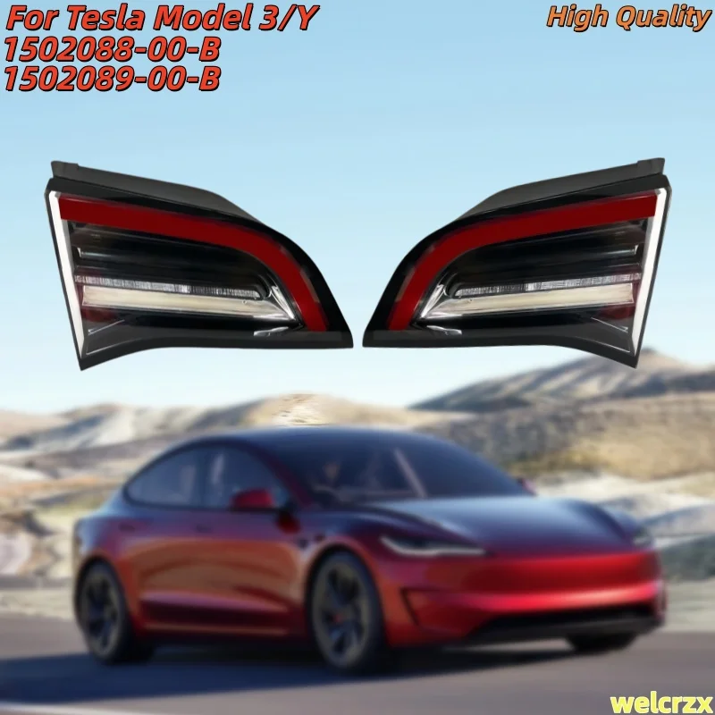 LED Rear Lamp Inside 4PIN Tail Light For Tesla Model 3/Y 2020 2021 2022 2023 2024 Car Inner Taillight 1502088-00-B 1502089-00-B