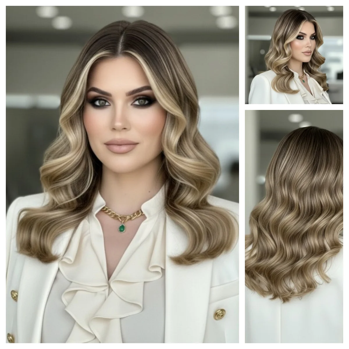 

Lothoey 13x4 Transparent Lace Human Hair Lace Front Wig Lace Front Wig Long Wavy Part Wig for Women Daily Party Cosplay