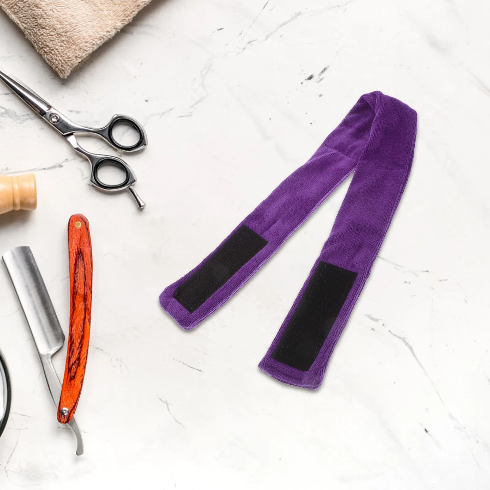 

Perm Headband Professional Strong Absorbing Hair Band Towel Wrap Purple for Salon Hairdressing Facial Makeup Washing