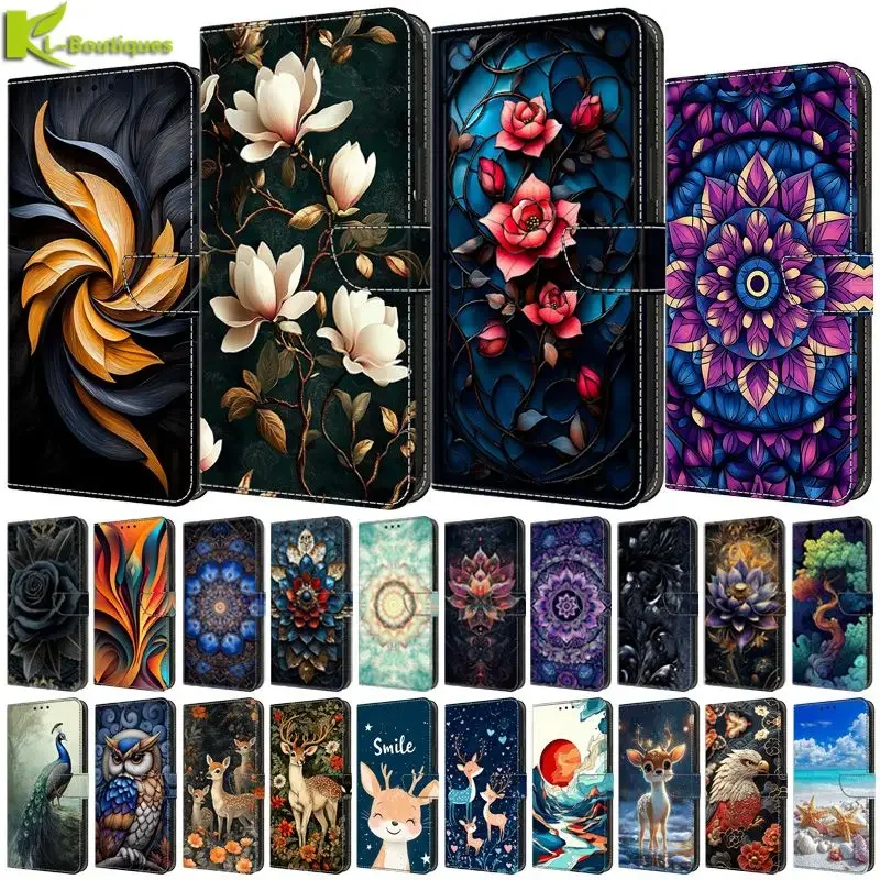 For Samsung A51 A31 A41 A71 Flip Phone Case for Samsung Galaxy A51 A71 A41 A31 A11 A21s Protective Cover Painted Pattern Fundas