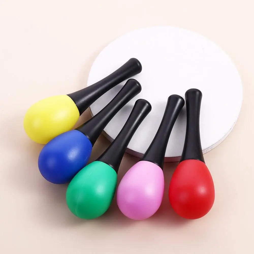 Sonajero colorido para bebés, juguete para niños pequeños, Maraca, juguete de percusión, martillo de arena, juguete Musical para niños, sonajeros Maraca, martillo de arena de plástico