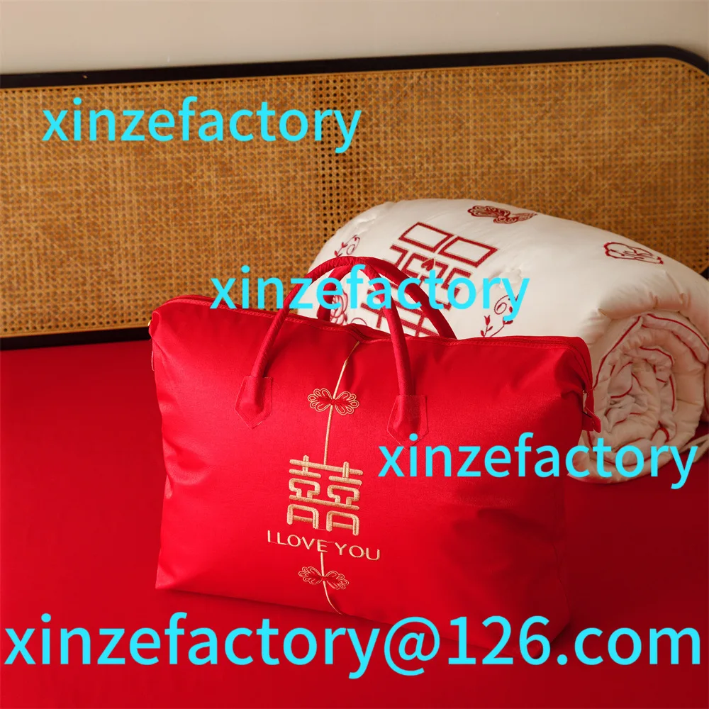 

Customizable Wedding Fabric Plant Soybean Fiber Spring and Autumn Quilt