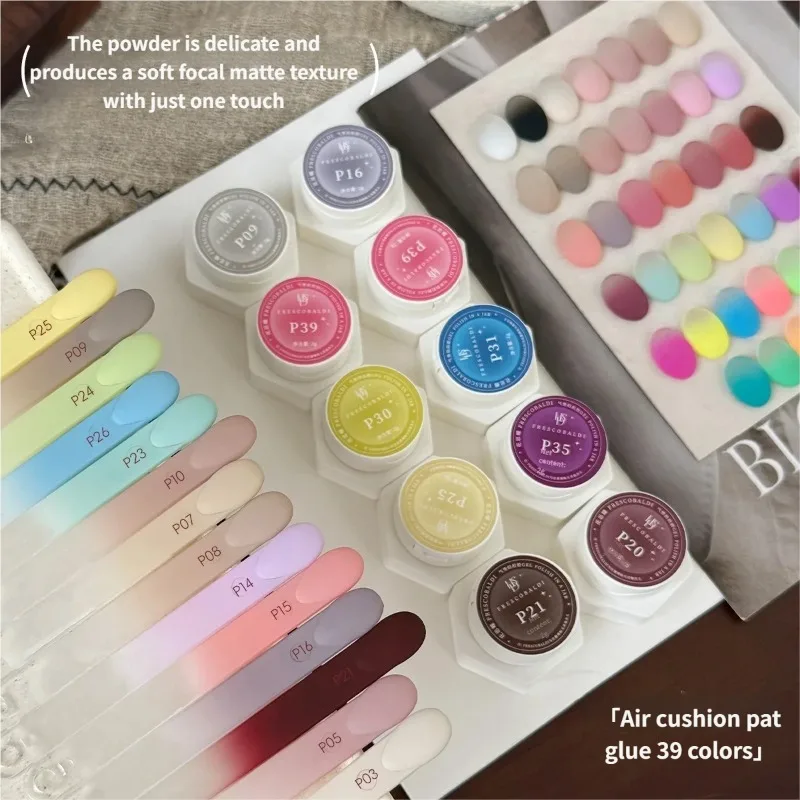 Air Cushion Patting Gel, Hochpigmentiertes Blush Gradient Ombre Nagelkunst-Gel, Kein Abwischen Nötig, UV-LED Transfer-Lack zum Einweichen – Detail 2