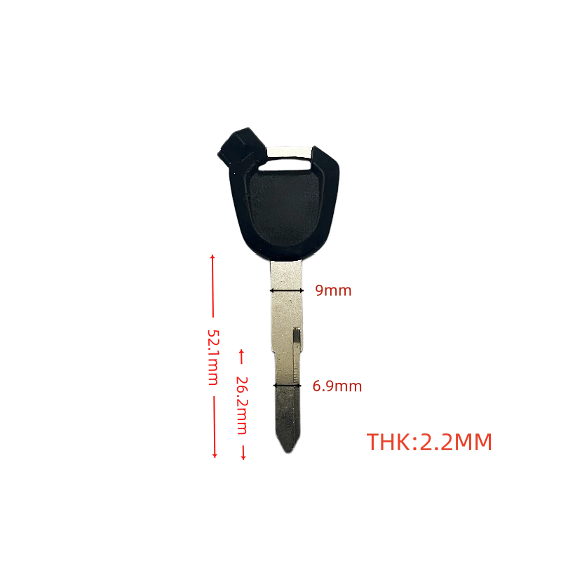 Motorcycle Uncut Blank Replacement Key For Honda CM300 CB190R Hawk190TR Hawk190X Storm Eye Motorcycle Key with Magnet Sticker