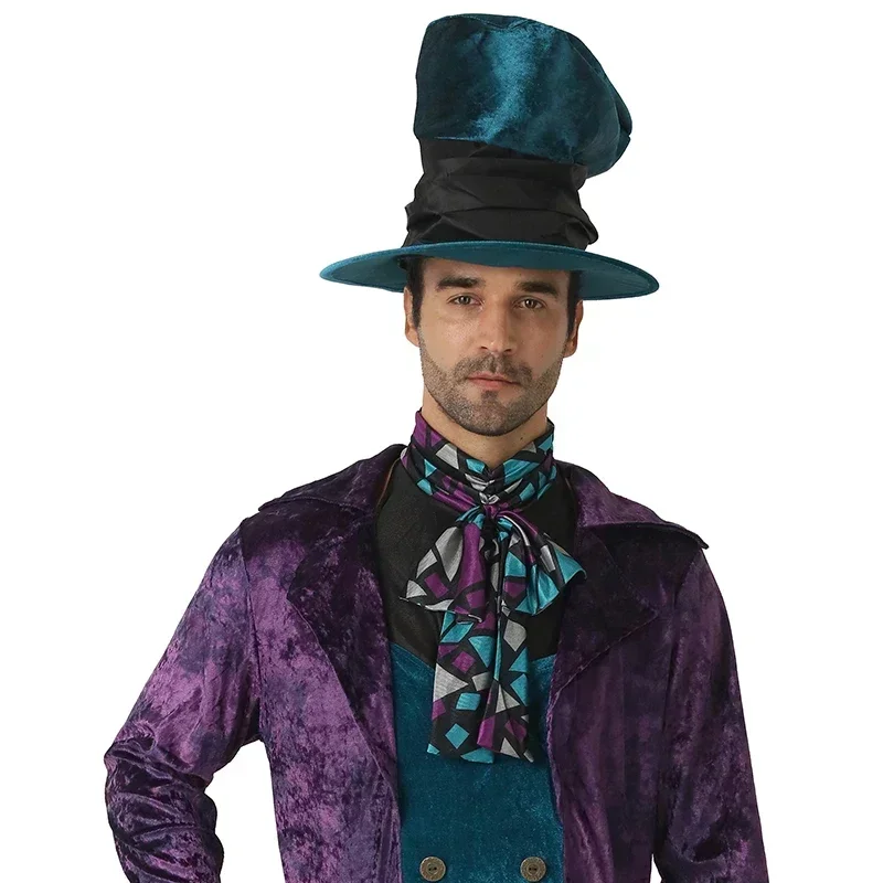 Snailify Men Costume Halloween Costume For Adult Alice In Wonderland Authentic Mad Hatter Costume Mens Purim Cosplay